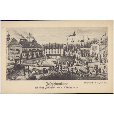 Josephinenhütte bei einer Festlichzeit am 6. Oktober 1846. Eintrittskarte [...]