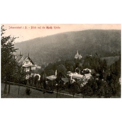 Johannisbad i. B. - Blick auf die evang. [Kath.] Kirche. 22497