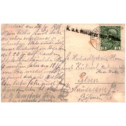 Riesengebirge. Johannisbad i. Böhmen. Kurhaus mit Kaiser-Franz-Joseph-Denkmal