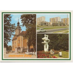 Jastrzębie-Zdrój. Miasto i uzdrowisko [...] Klasycystyczny kościół z 1825 r. Osiedle mieszkaniowe im. Gustawa Morcinka. Park Zdr