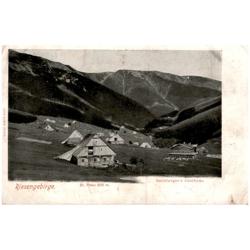 Riesengebirge. St. Peter 810 m. Buchberger's Gasthaus.