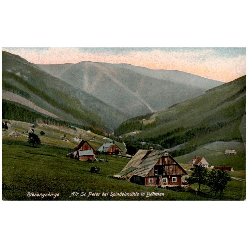 Riesengebirge. Alt St. Peter bei Spindelmühle in Böhmen