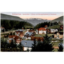 Riesengebirge. Spindelmühle i. Böhmen mit Riesengebirgskamm u. Peterbaude.