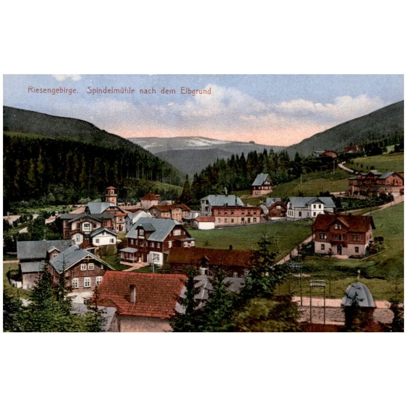 Riesengebirge. Spindelmühle nach dem Elbgrund