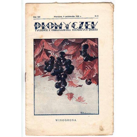 Płomyczek. Tygodnik z obrazkami dla młodszych dzieci. R. 14 (1929). Nr 6 (9 października 1929) / B. Hulewicz
