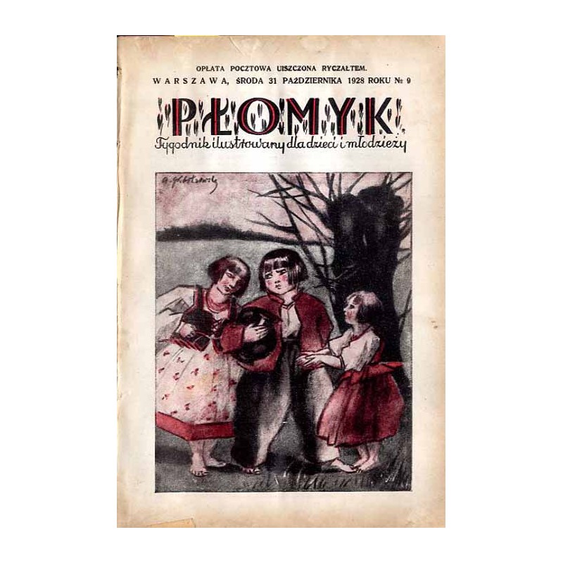 Płomyk. Tygodnik ilustrowany dla dzieci i młodzieży. R. 13 (1928). Nr 9 (31 października 1928) / komiks Poluś i Boluś