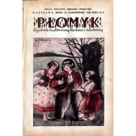 Płomyk. Tygodnik ilustrowany dla dzieci i młodzieży. R. 13 (1928). Nr 9 (31 października 1928) / komiks Poluś i Boluś