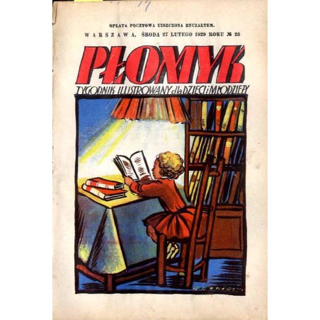 Płomyk. Tygodnik ilustrowany dla dzieci i młodzieży. R. 13 (1929). Nr 26 (20 lutego 1929) / Tadeusz Gronowski