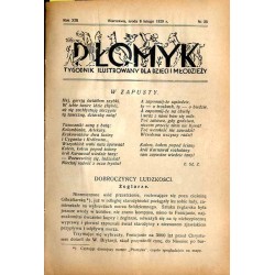 Płomyk. Tygodnik ilustrowany dla dzieci i młodzieży. R. 13 (1929). Nr 23 (6 lutego 1929)