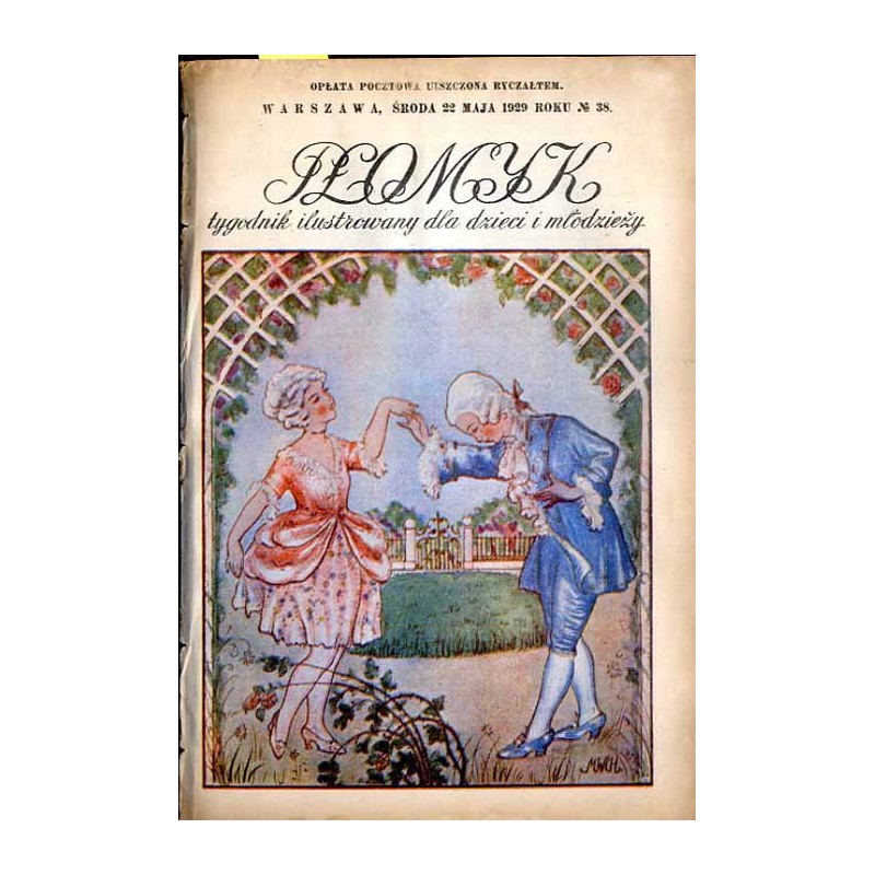 Płomyk. Tygodnik ilustrowany dla dzieci i młodzieży. R. 13 (1929). Nr 38 (22 maja 1929) / Monogramista MWCH. / Polskie Radio / k