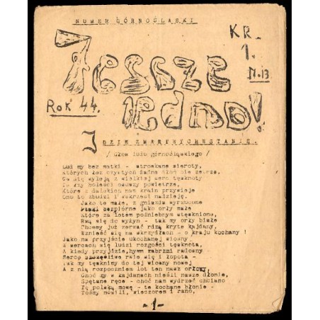 Jeszcze Jedno. R.1921. Nr 13 [bardzo rzadkie czasopismo harcerskie]