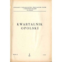 Kwartalnik Opolski. R. 11 (1965). Nr 1 (41)