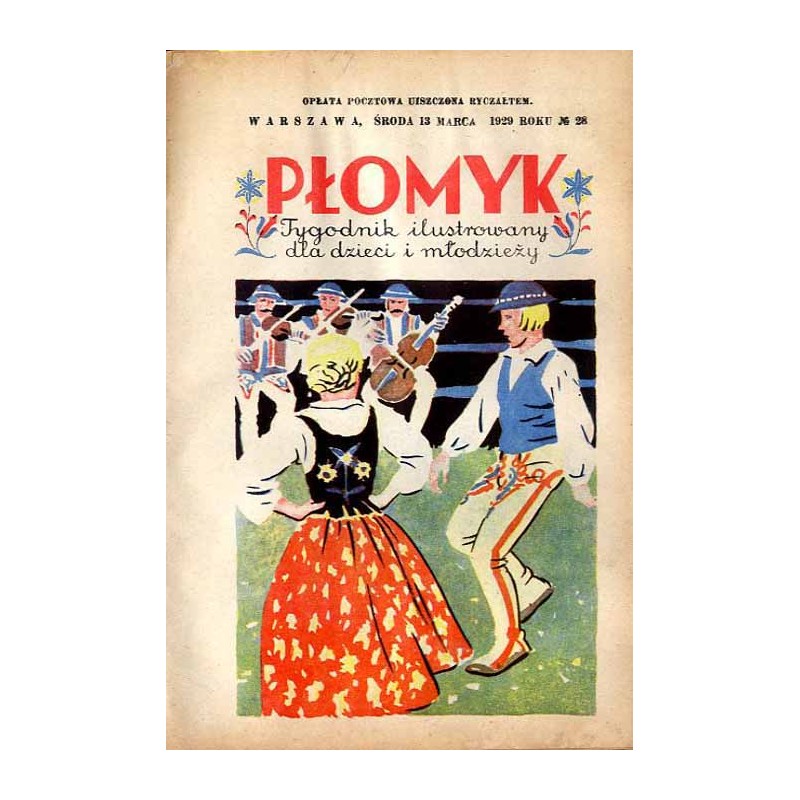 Płomyk. Tygodnik ilustrowany dla dzieci i młodzieży. R. 13 (1929). Nr 28 (13 marca 1929) / Tatry / Andrzej Małkowski / wycinanka