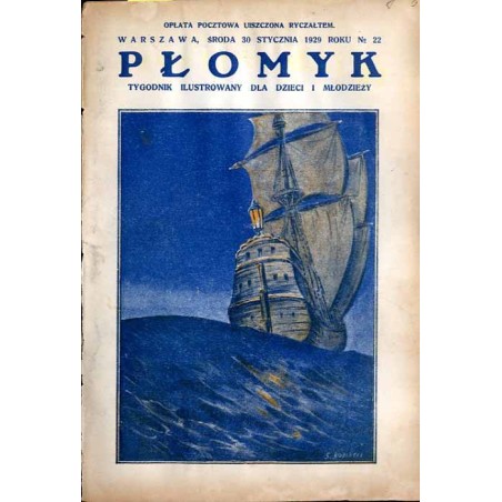 Płomyk. Tygodnik ilustrowany dla dzieci i młodzieży. R. 13 (1929). Nr 22 (30 stycznia 1929) / Stanisław Bobiński / harcerz Jerzy