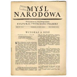 Myśl Narodowa. Tygodnik poświęcony kulturze twórczości polskiej. R.16 (1936). Nr 12 (22 marca 1936)
