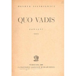 Quo Vadis. 2t. w 2 woluminach