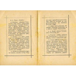 Statut Galicyjskiego Towarzystwa ochrony zwierząt
