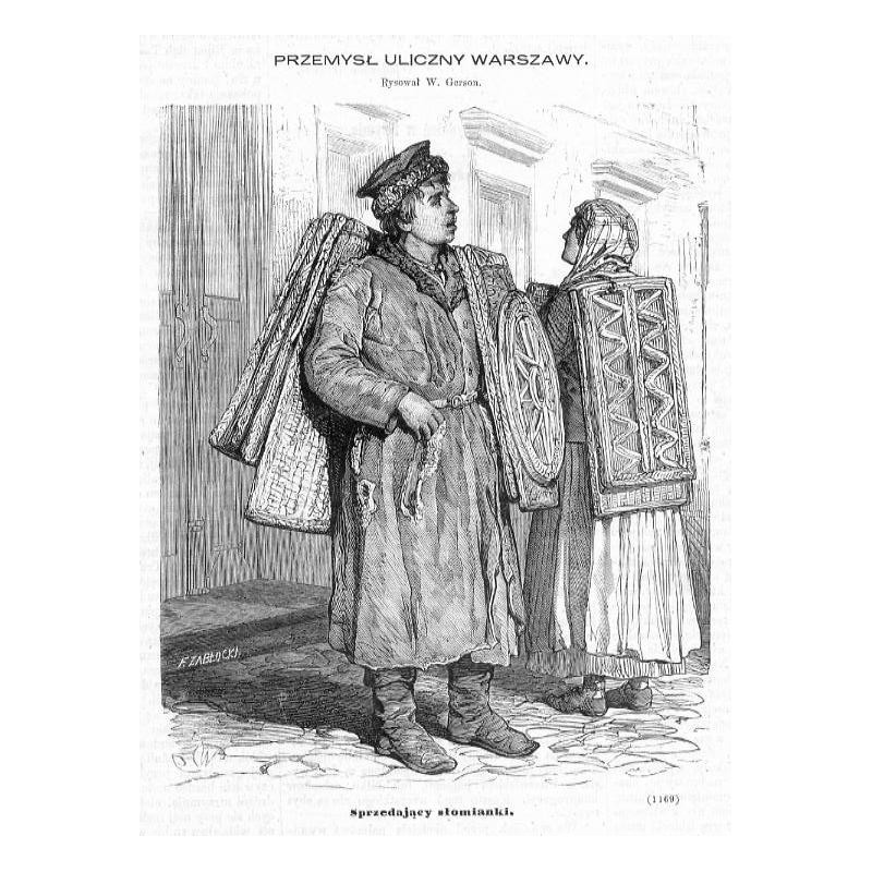 "Sprzedający słomianki. (1169)"