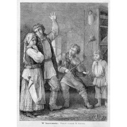 "W karczmie. Pomysł i rysunek W. Gersona."