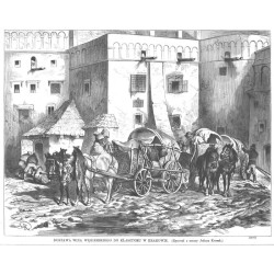 Dostawa wina węgierskiego do klasztoru w Krakowie. Rysował z natury Juliusz Kossak (2436) / "DOSTAWA WINA WĘGIERSKIEGO DO KLASZT