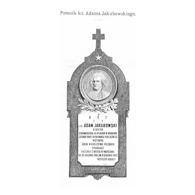 "Pomnik ks. Adama Jakubowskiego."