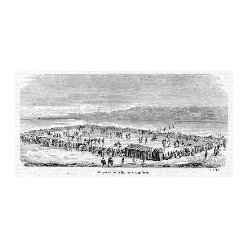 "Ślizgawka na Wiśle od strony Pragi. (1471)"