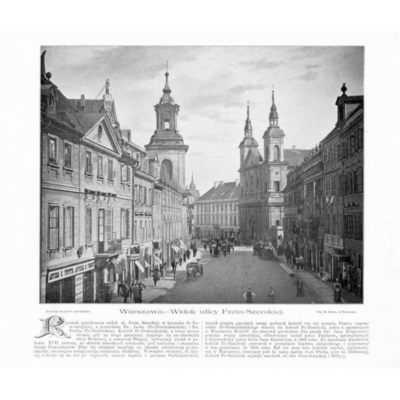 "Warszawa.-Widok ulicy Freta-Szerokiej."