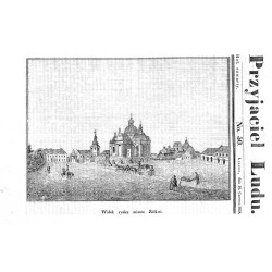 "Widok rynku miasta Żółkwi."