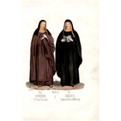 "Tab: XLVI. Fig: 1. ZAKONNICA. Siedmiu Boleści N: M: Panny. Fig: 2. PUSTELNICZKA. SgoJana Chrziciela"