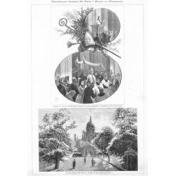 "Konsekracya kościoła ŚŚ. Piotra i Pawła w Warszawie. 1) Wejście J. E. ks. Arcybiskupa Popiela do nowéj świątyni. - Kazanie ks.