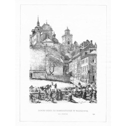 Dawny Rynek na Mariensztacie w Warszawie. Rys. S. Masłowski 7639 / "DAWNY RYNEK NA MARIENSZTADZIE W WARSZAWIE. RYS. S. MASŁOWSKI