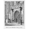 "Portal an der katholischen Kirche zu Jauer."