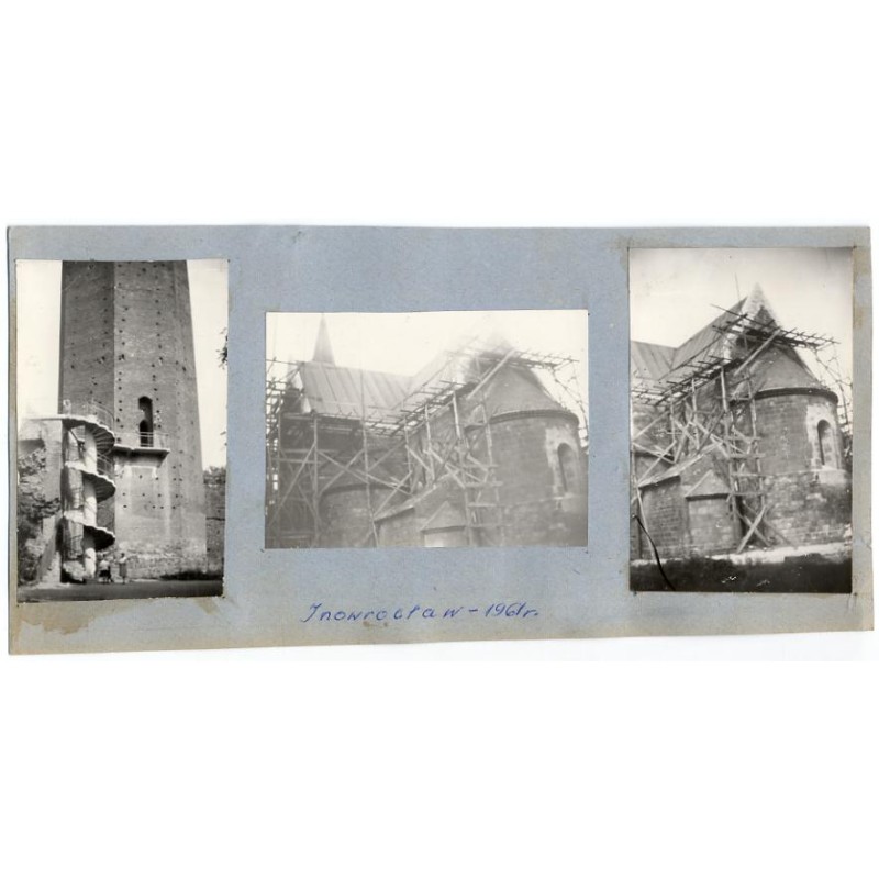 "Inowrocław - 1961r." / faktycznie Kruszwica: Mysia Wieża oraz Kolegiata św. św. Piotra i Pawła