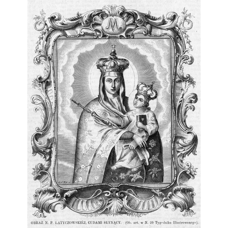 Obraz N. P. Latyczowskiej, cudami słynący / "OBRAZ N. P. LATYCZOWSKIÉJ, CUDAMI SŁYNĄCY. [...]"