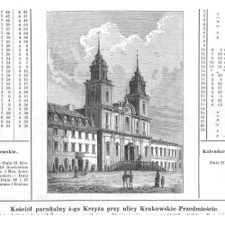 "Kościół parafialny ś-go Krzyża przy ulicy Krakowskie-Przedmieście."