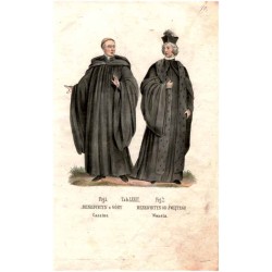 "Tab: LXXII. Fig: 1. BENEDYKTYN z GÓRY Cassino. Fig: 2. BENEDYKTYN OD ŚWIĘTEGO Waasta."