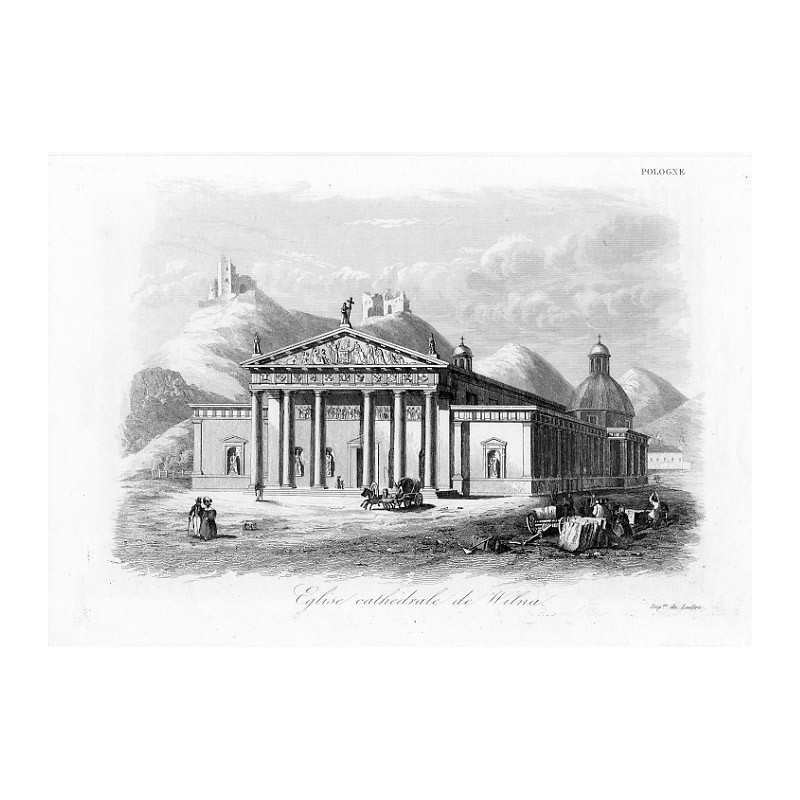 "Eglise cathédrale de Wilna."