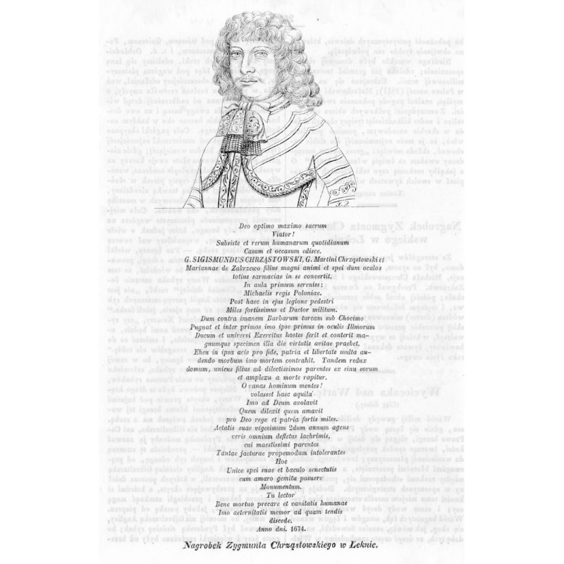 "Nagrobek Zygmunta Chrząstowskiego w Łeknie."