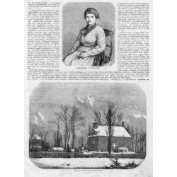 [1] Mieszczanka z Dawidgródka [2] Widok Pińska ze strony południowej [3] Mieszczanka z Petrykowa [4] Kościół w Ochowie pod Pi