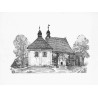 Tabl. 26. Kościół w Sadowie, pow. lubliniecki, murowany o charakterystycznym dachu / "TABL. 26. KOŚCIÓŁ W SADOWIE, POW. LUBLINIE