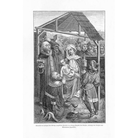 "Altarbild der heiligen drei Könige (angebliche Porträts der Könige Kazimir des Großen, Ludwigs des Großen und Władysław Jagiełł