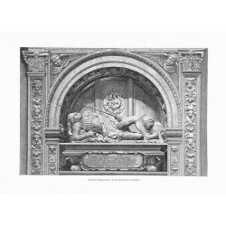 "Grabmal Sigismund I. in der Kathedrale zu Krakau. / (der obere Theil des Doppelgrabmales), von Karl Ritter von Siegl"