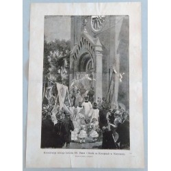 "Konsekracya nowego kościoła ŚŚ. Piotra i Pawła na Koszykach w Warszawie. Rysował na miejscu J. Konopacki. (1528)"