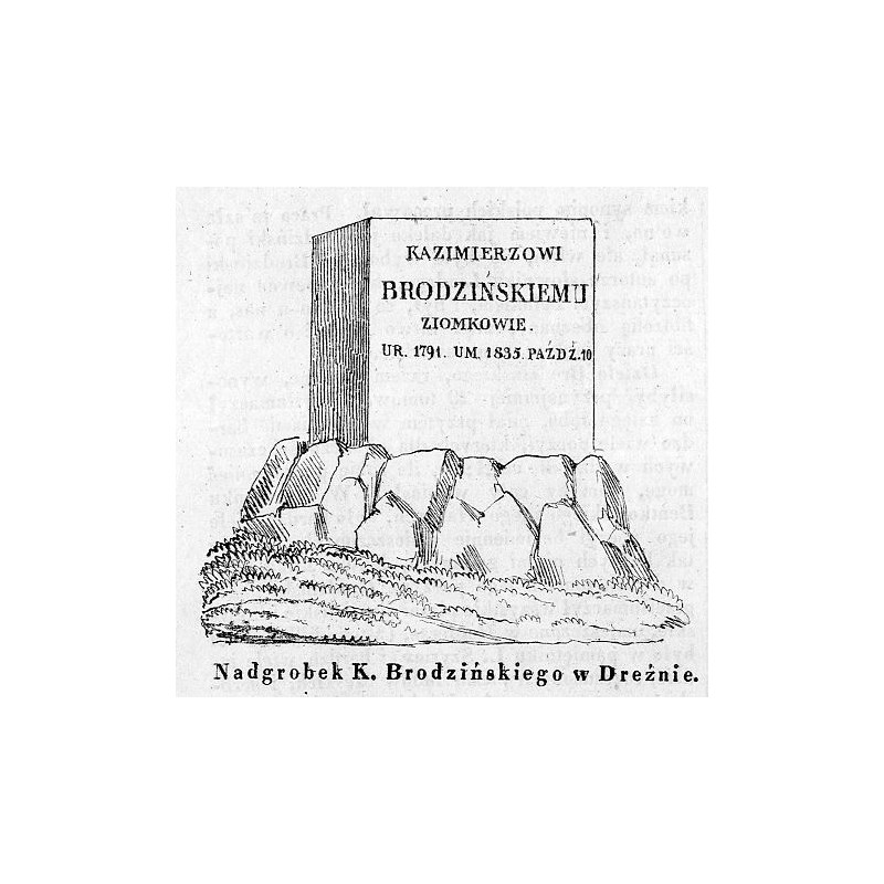 "Nagrobek K. Brodzińskiego w Dreźnie."