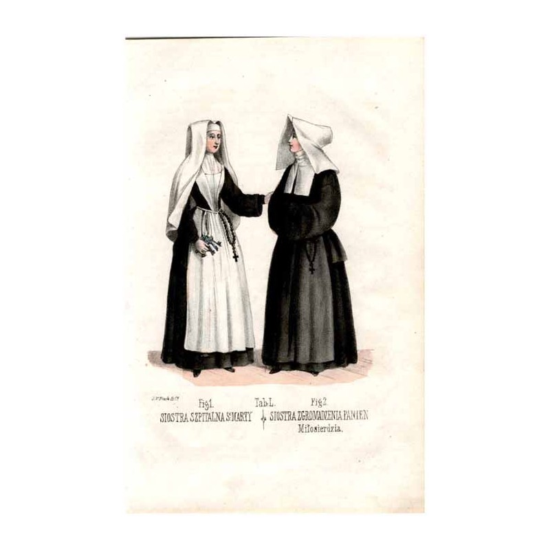 "Tab: L. Fig: 1. SIOSTRA SZPITALNA Se: MARTY Fig: 2. SIOSTRA ZGROMADZENIA PANIEN Miłosierdzia."