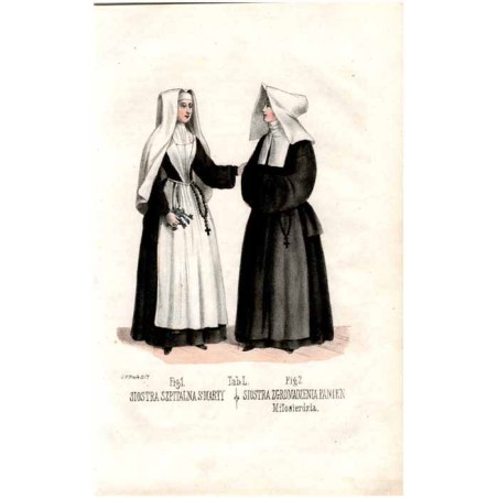 "Tab: L. Fig: 1. SIOSTRA SZPITALNA Se: MARTY Fig: 2. SIOSTRA ZGROMADZENIA PANIEN Miłosierdzia."