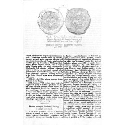 Pieczęcie królowej Jadwigi z lat 1387 i 1398 / "PIECZĘCIA IADWIGI KRÓLOWÉJ POLSKIÉY z lat 1387 i 1398"
