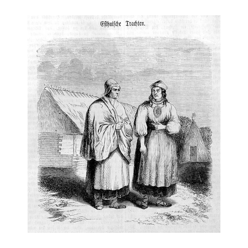 "Esthnische Trachten."