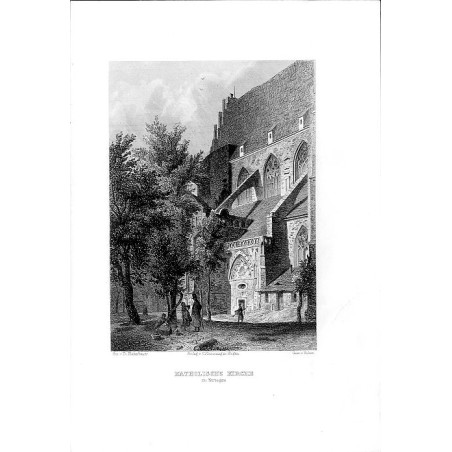 Katholische Kirche zu Striegau / "KATHOLISCHE KIRCHE zu Striegau."