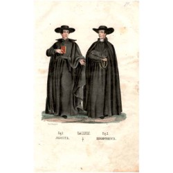 "Tab: LXXXII. Fig: 1. JESUITA. Fig: 2. REDEMPTORYSTA."
